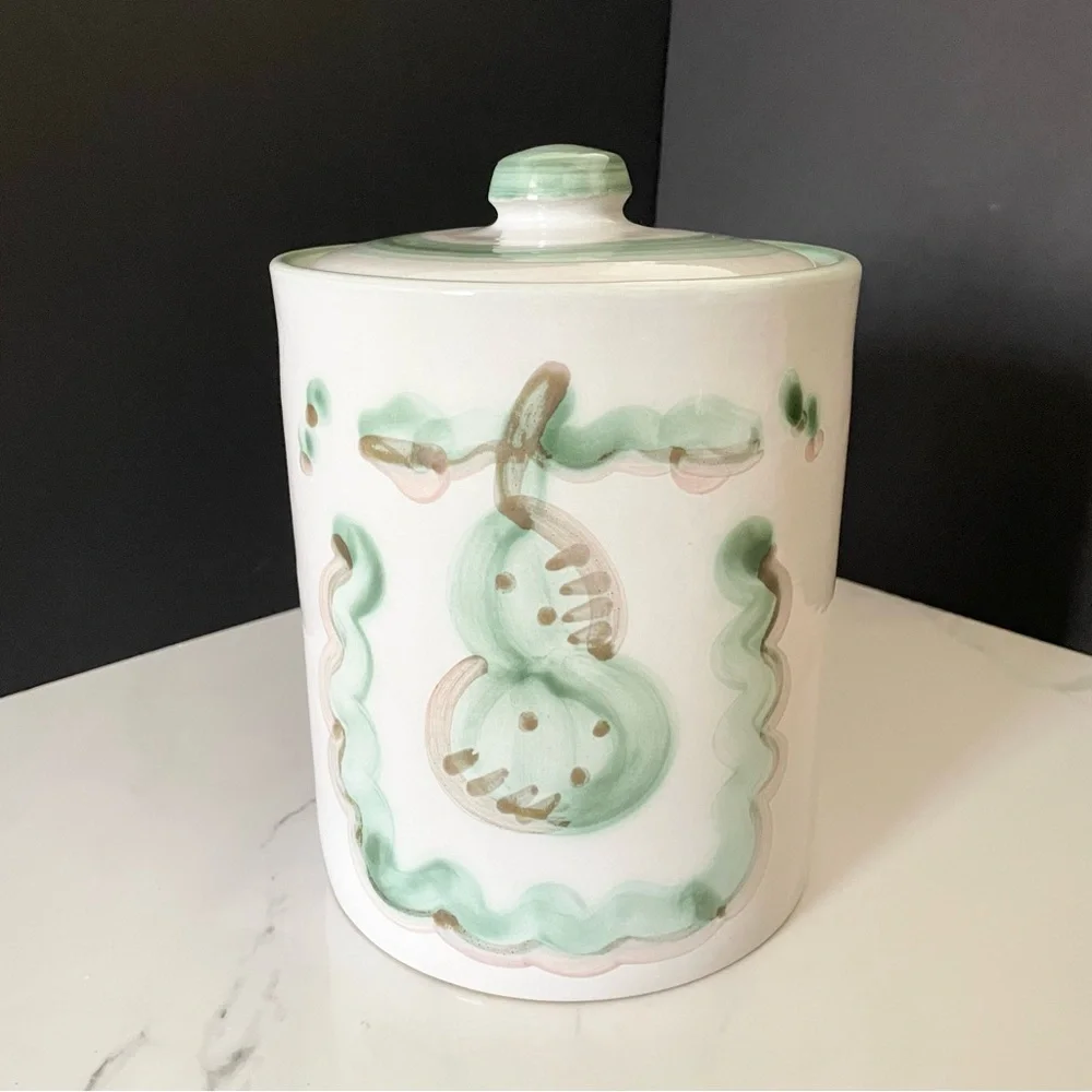 Vintage Pear & Grapes Canister - XLarge - By M.A. Hadley